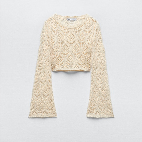 Zara Tops Zara Crochet Knit Top Poshmark